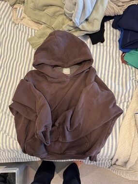Aritzia TNA COZYAF fleece oversized hoodie